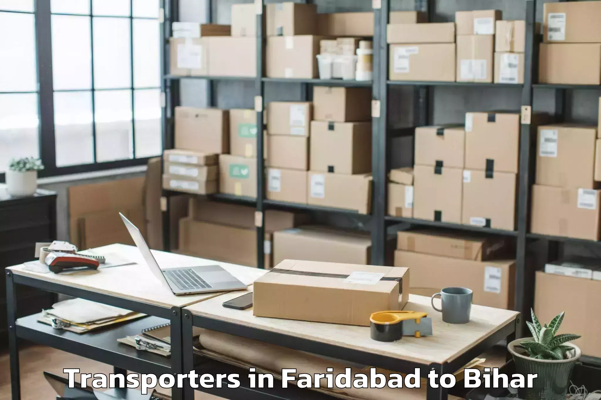 Top Faridabad to Hasanpura Transporters Available